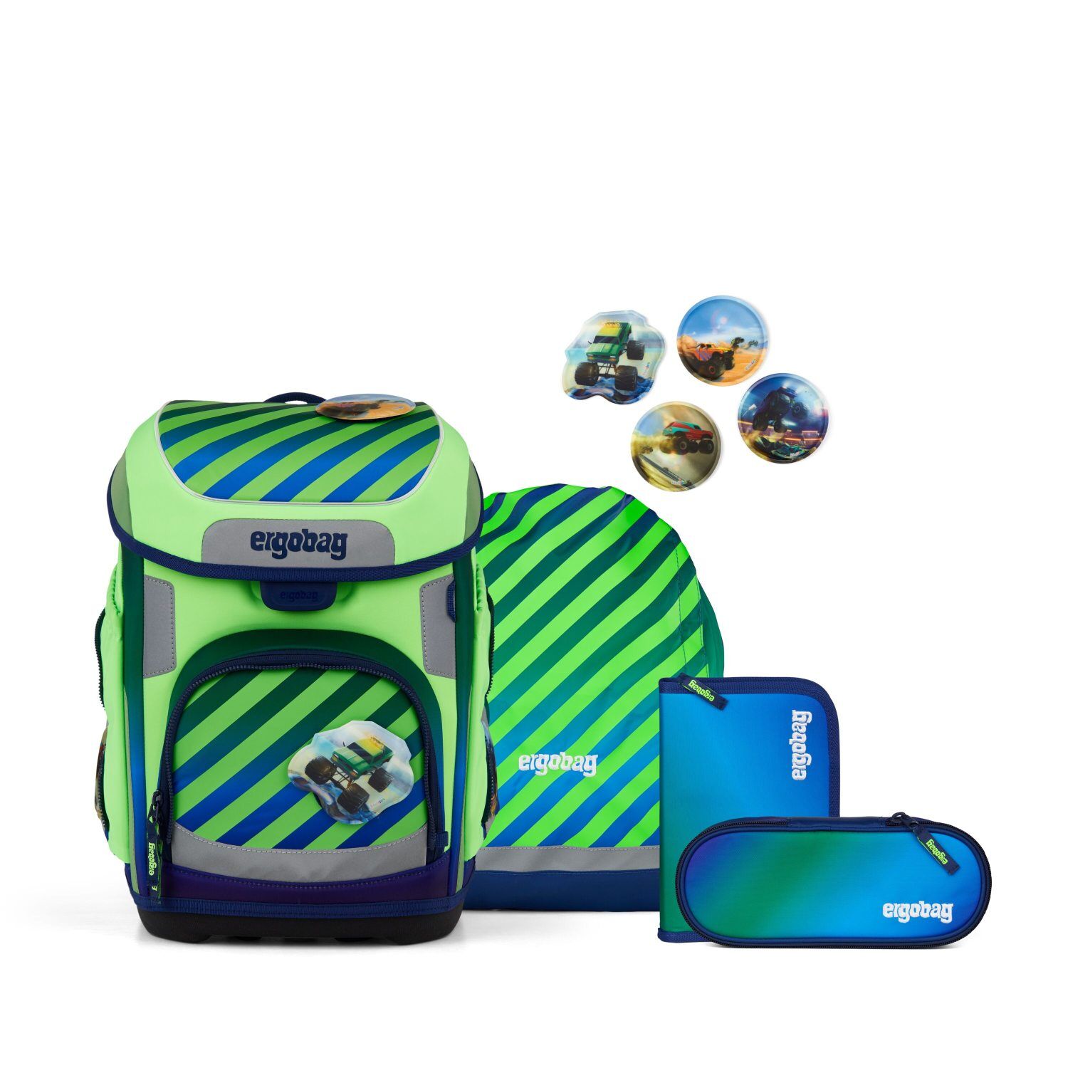 ergobag cubo Schulranzen-Set TruckBär