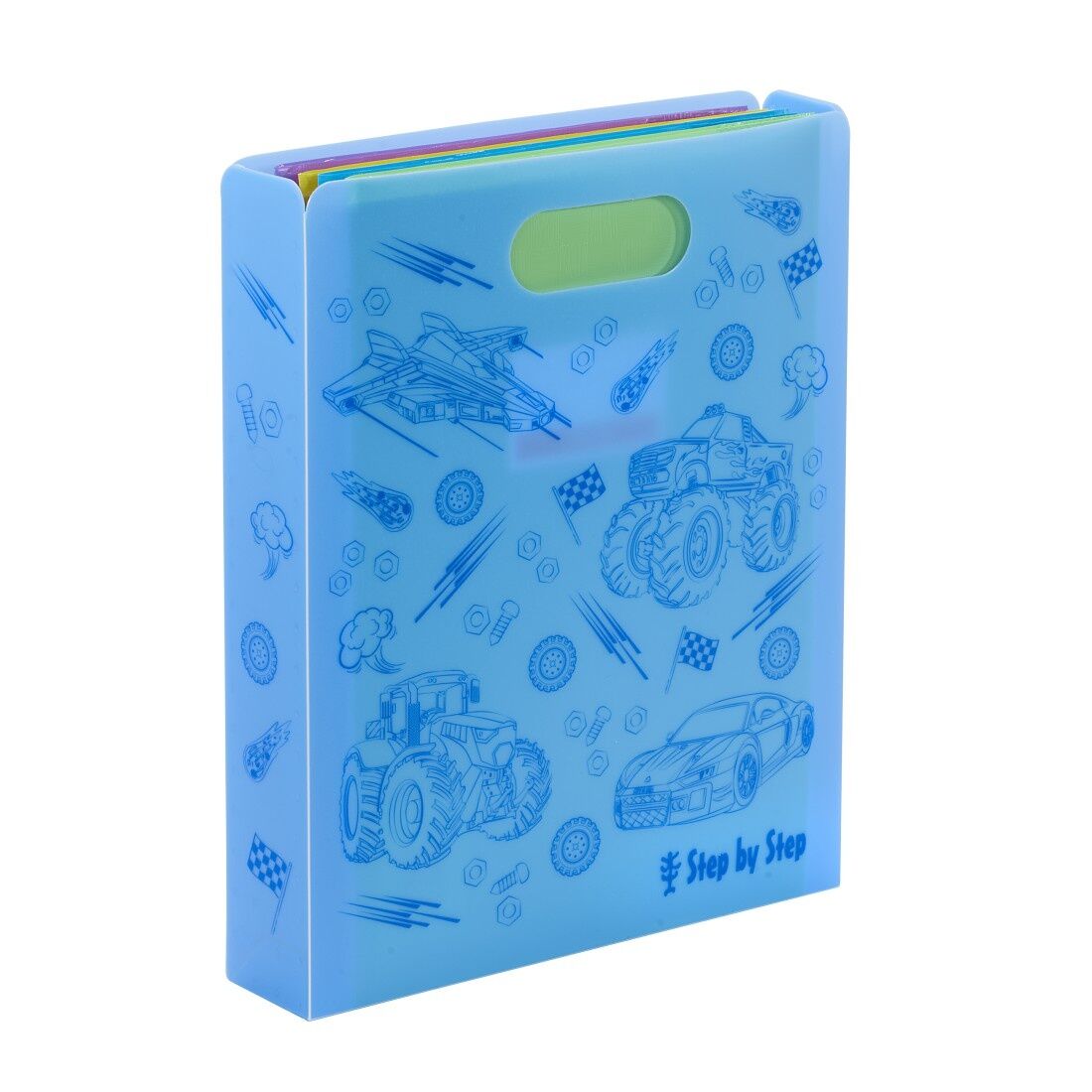 Step by Step Heftbox mit Tragegriff, Blau