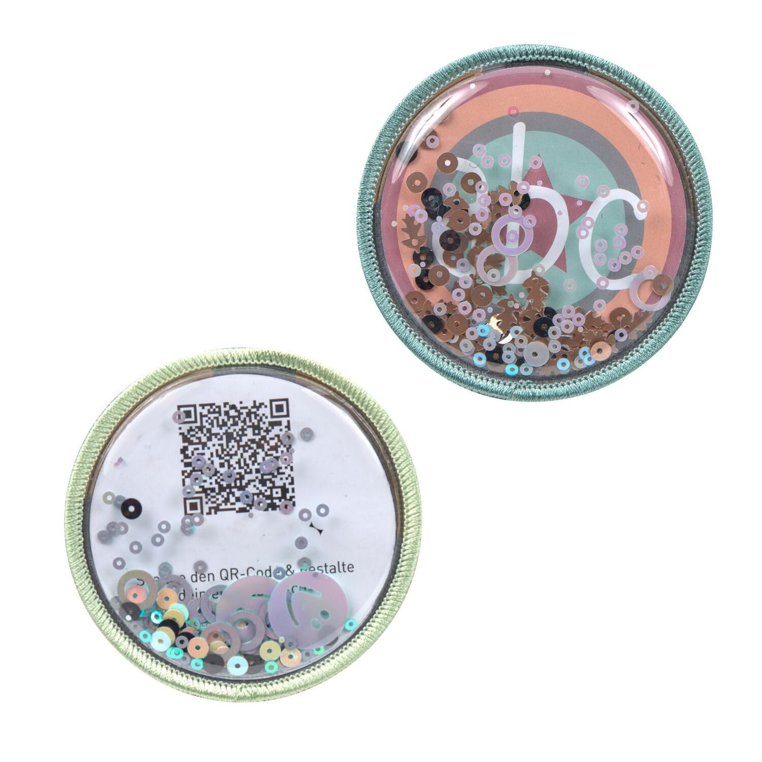 Lässig Patches 2er Set - DIY, Blau Mint