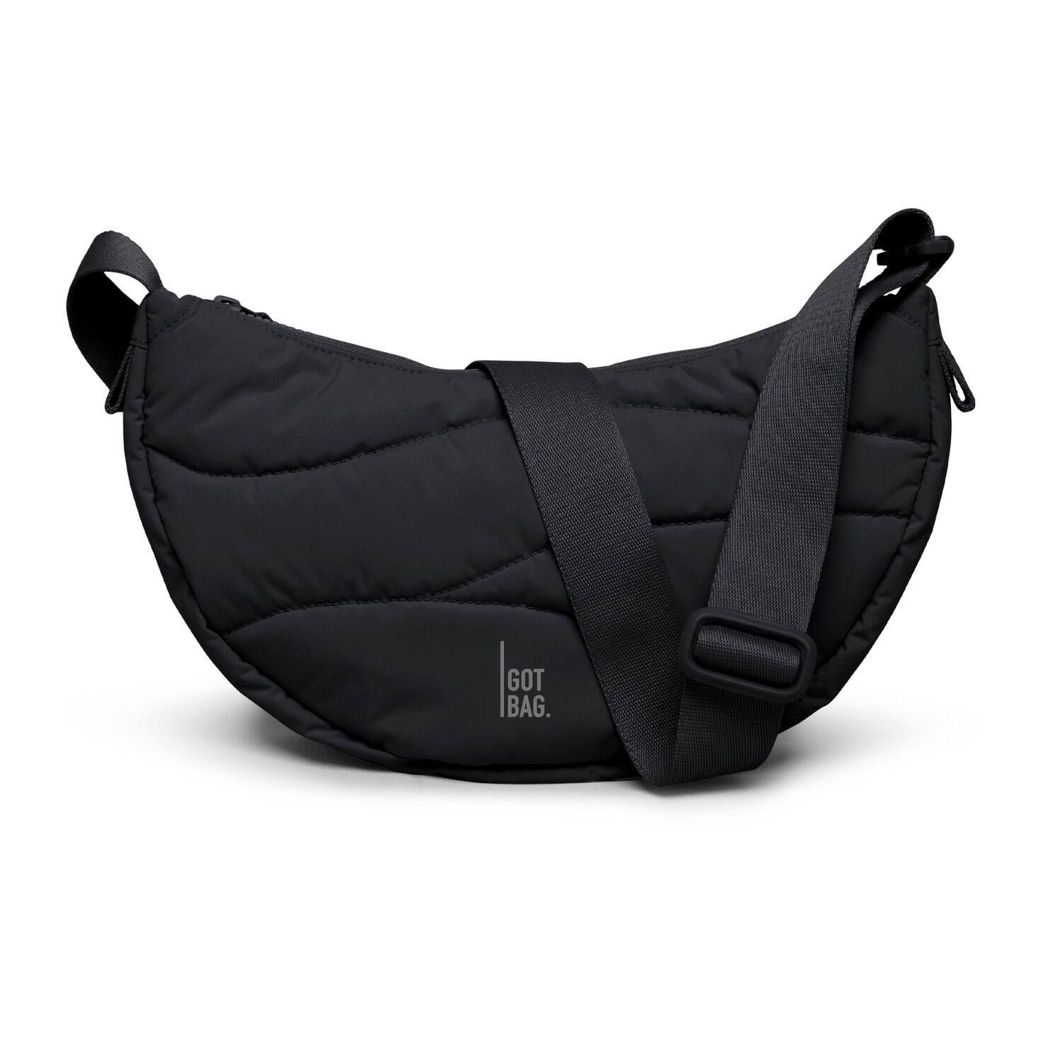GOT BAG Umhängetasche WAVY PUFFER MOON BAG black