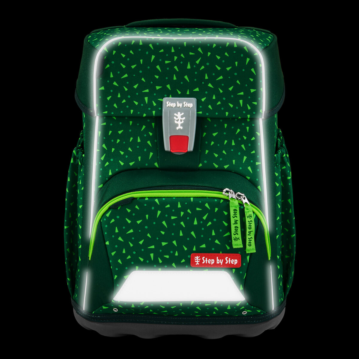 Step by Step BASIS Schulranzen-Set "Green Graphics", 4-teilig