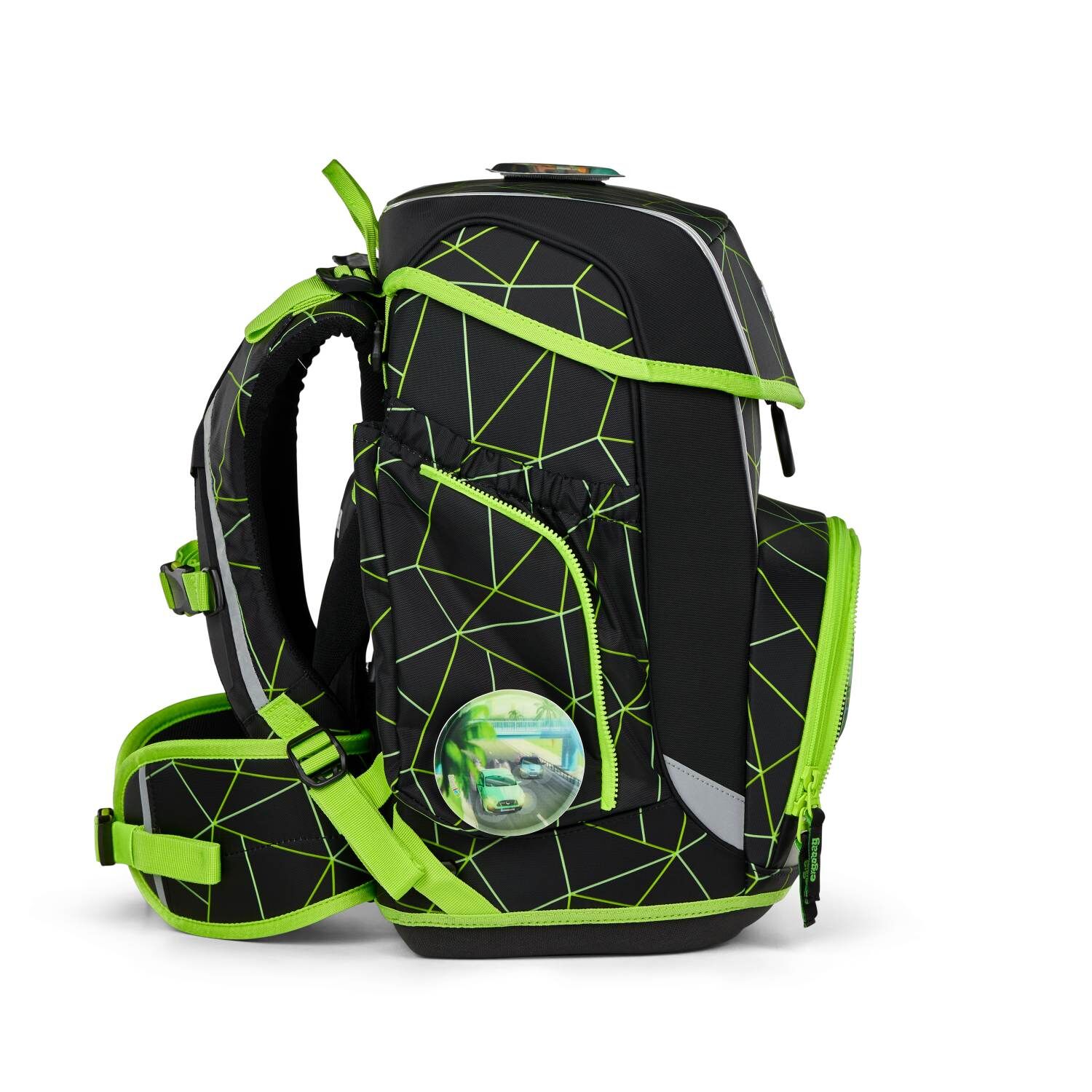 ergobag cubo Schulranzen-Set CyBär Race