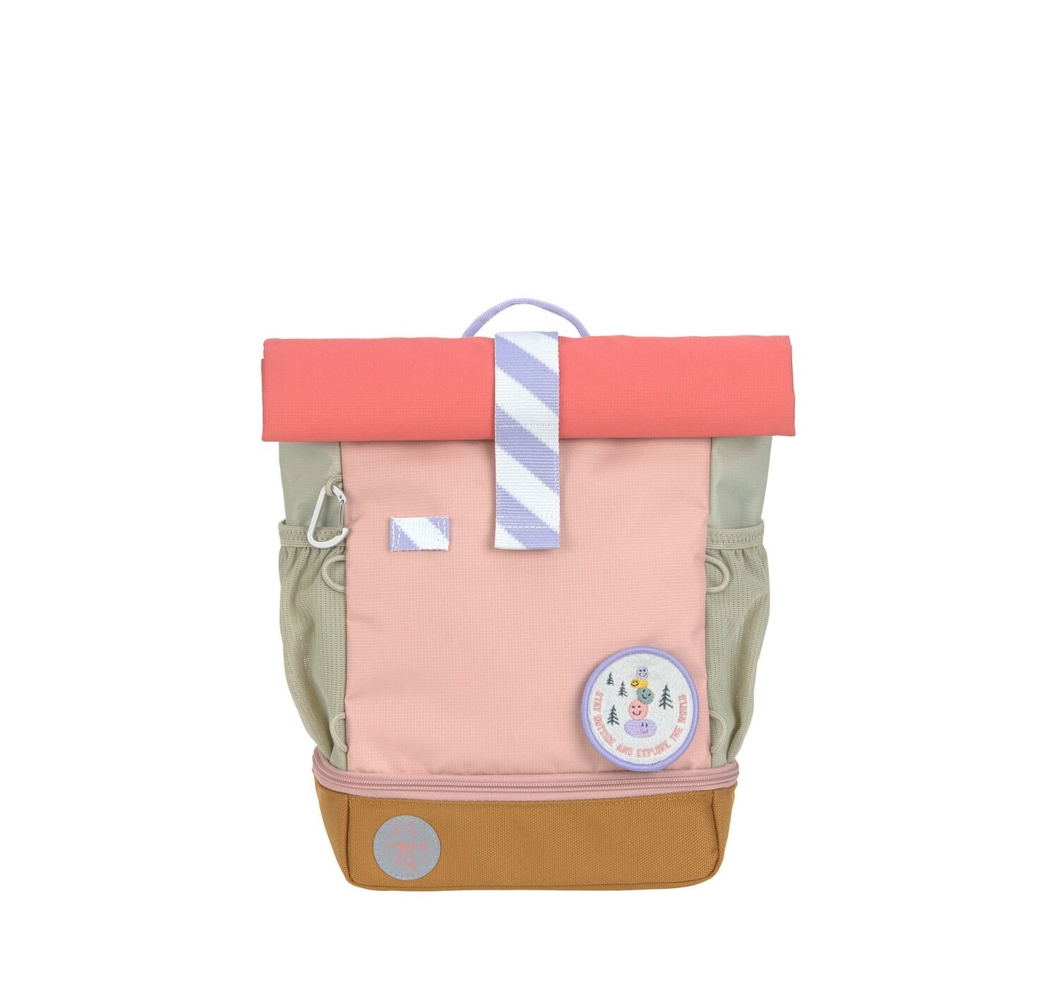 Lässig Kinderrucksack - Mini Rolltop Backpack Sunny Explorer, Rosa Pink