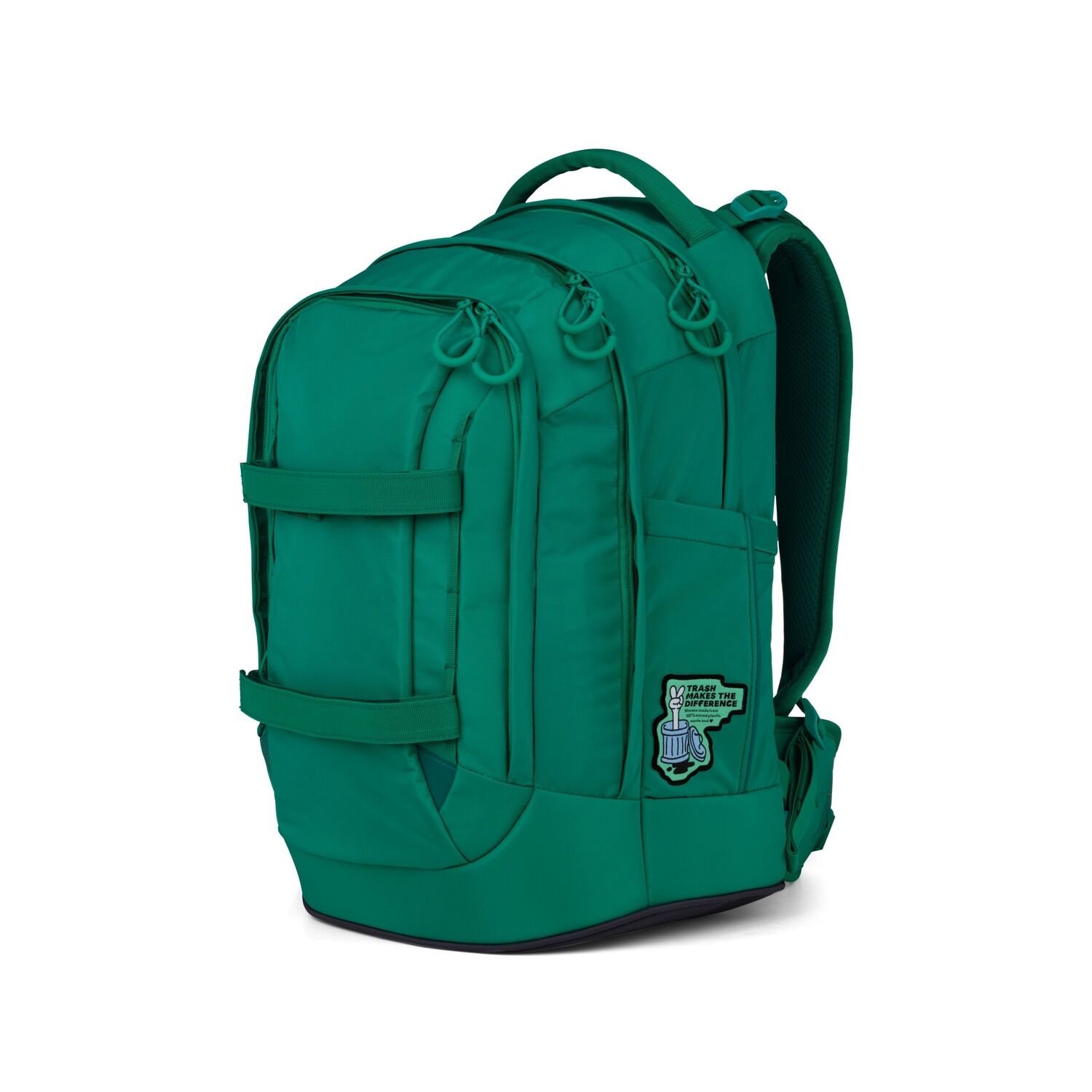Satch pack Schulrucksack Set Fearless Green