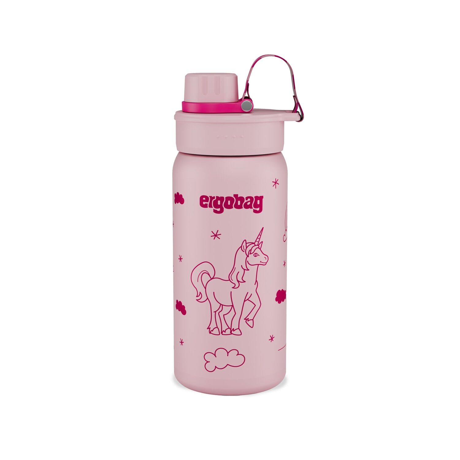 ergobag Edelstahl Trinkflasche Einhorn