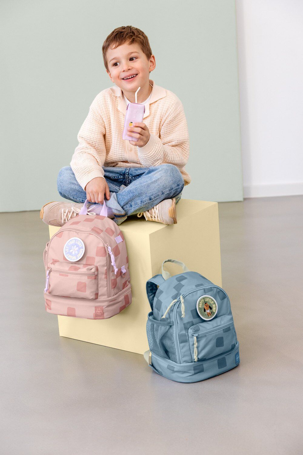 Lässig Kinderrucksack Mini - Pattern Party, Rosa