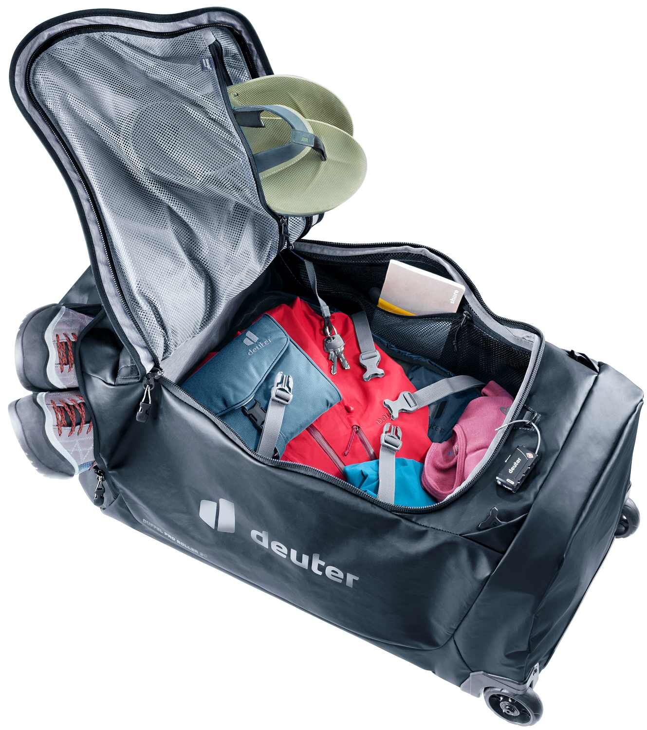 deuter Sporttasche Duffel Pro Roller 90 black
