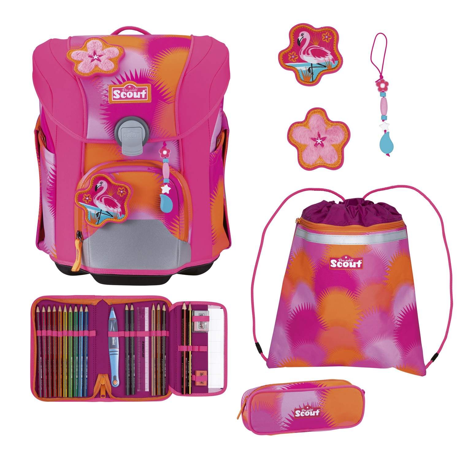 Scout Micro Schulranzen-Set 4 teilig Florida Sunset