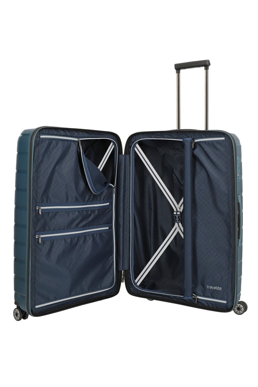 Travelite Koffer AIR BASE 4w Trolley L, Eisblau