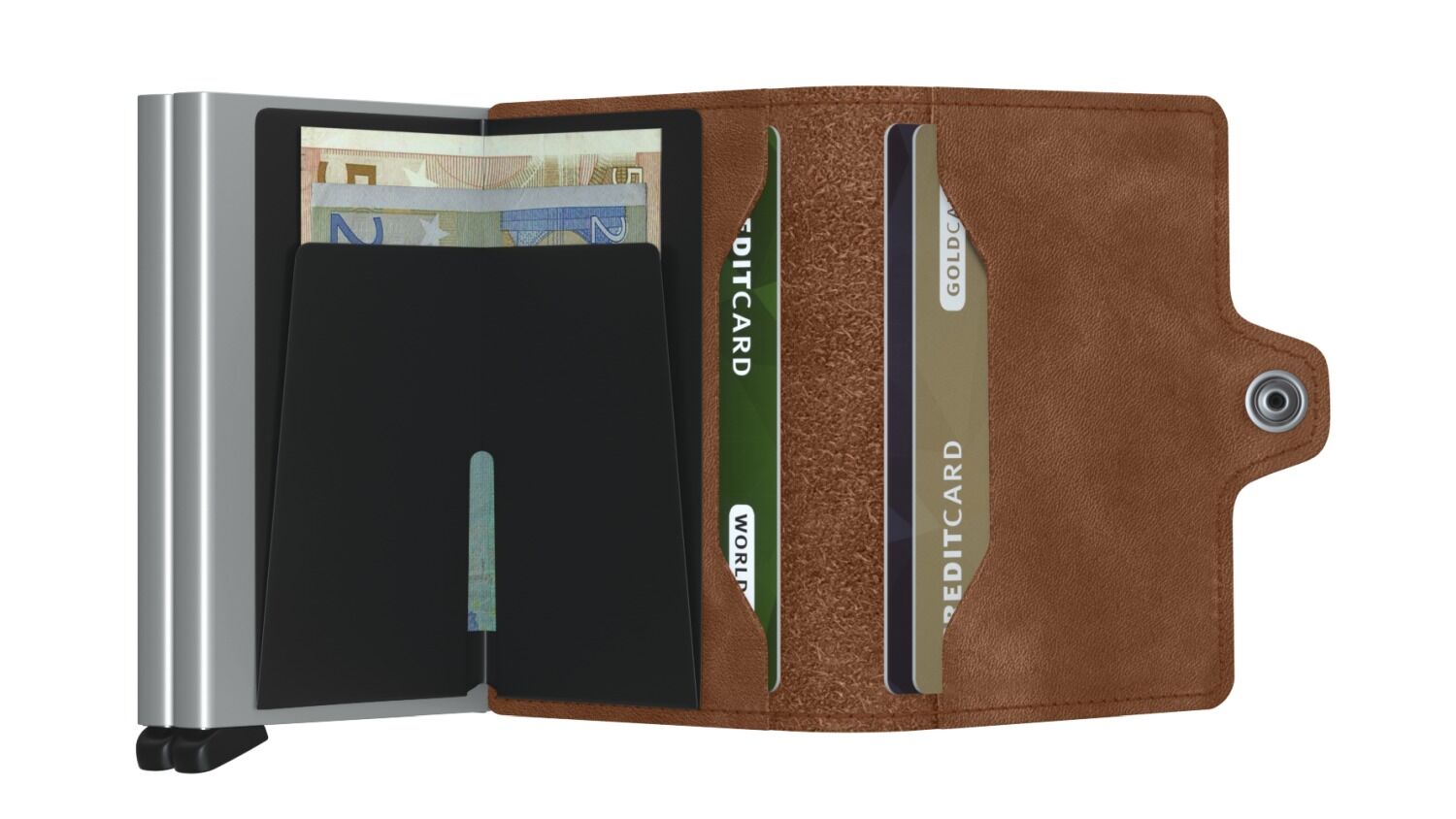 Secrid Twinwallet Vintage Cognac-Silver