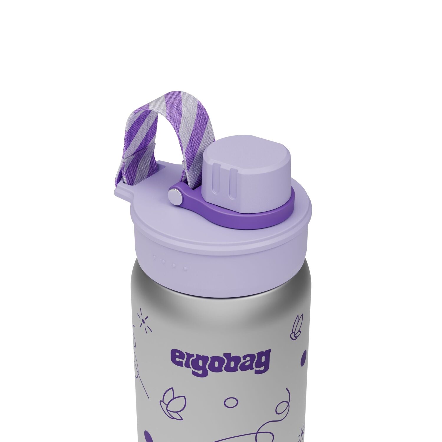 ergobag Edelstahl Trinkflasche Schmetterling