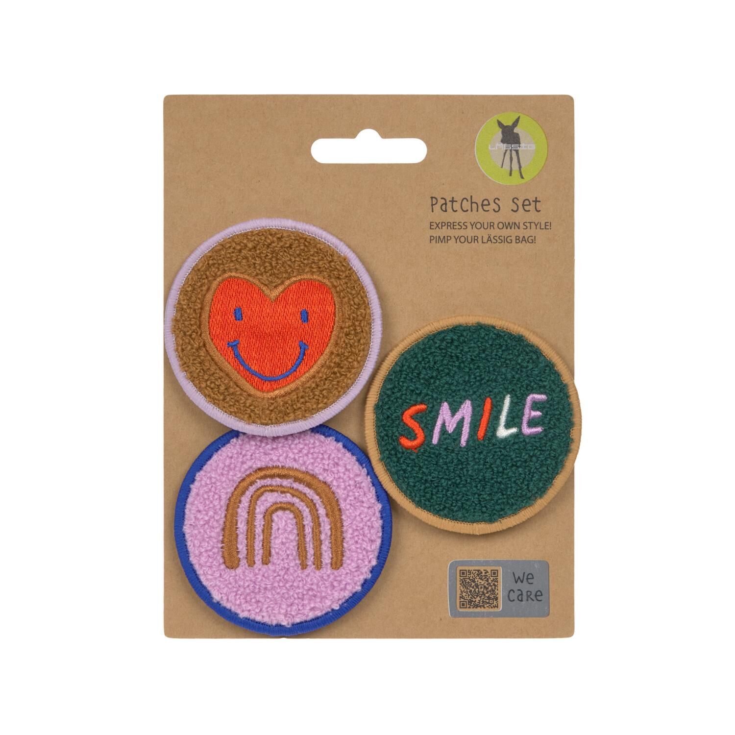 Lässig Patches 3er Set - Little Gang, Smile/Heart