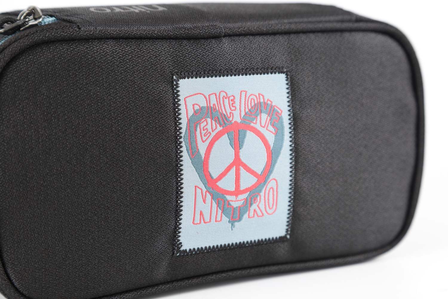 Nitro Mäppchen PENCIL CASE XL Peace Love Nitro schwarz