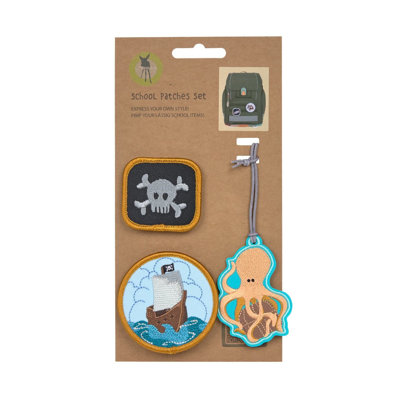 Lässig Anhänger & Patches - Schul Set Unique, Pirat