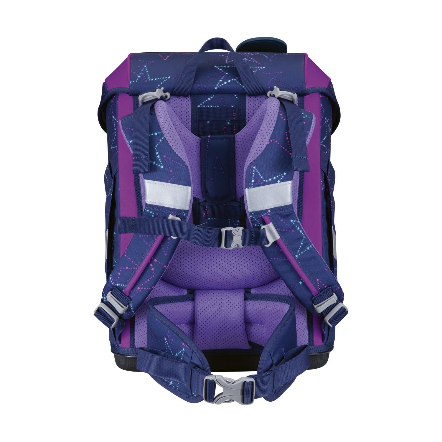 DerDieDas ErgoFlex Tiny LED Dancing Star Schulranzen-Set 5-teilig