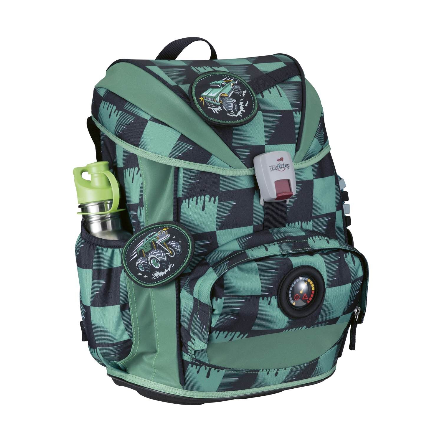 DerDieDas ErgoFlex Light Superflash Super Truck Schulranzenset 5-teilig