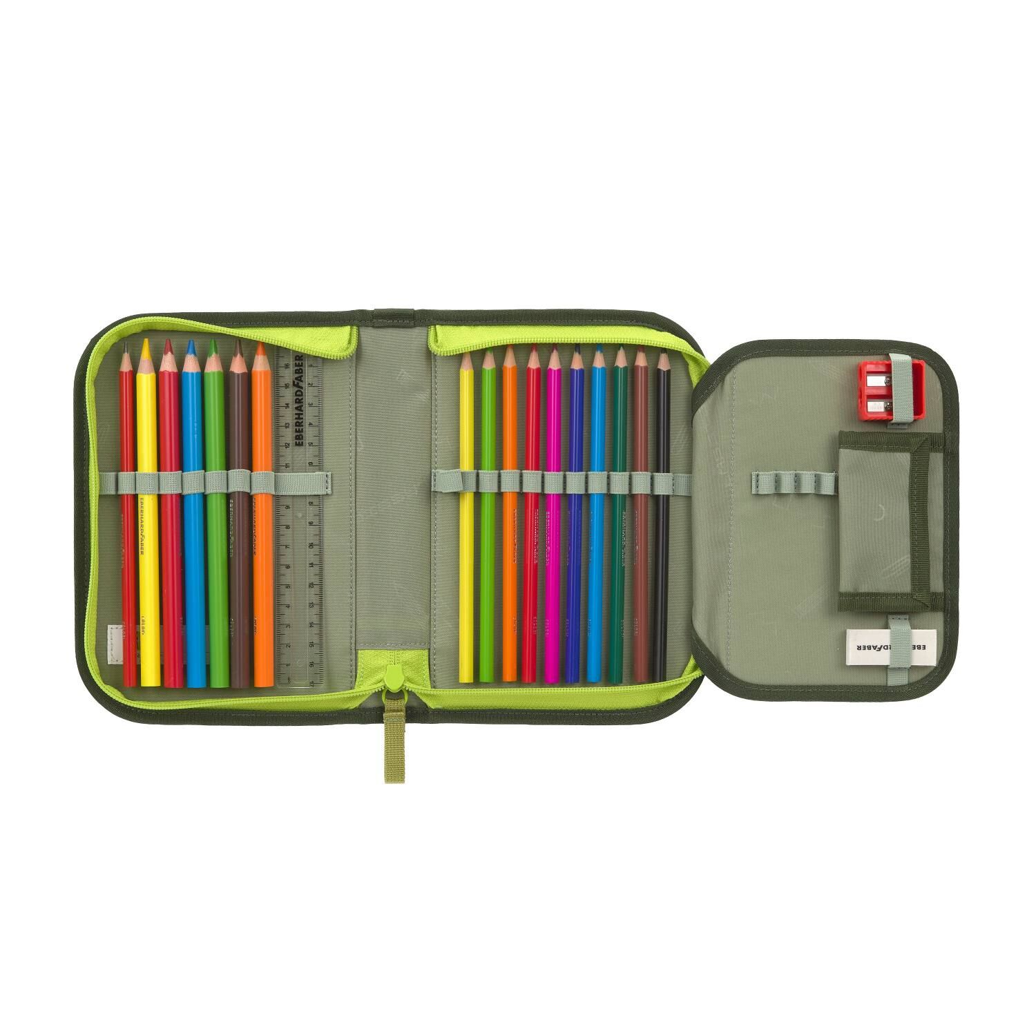 Lässig Schulranzen-Set Light, Unique Jungle green