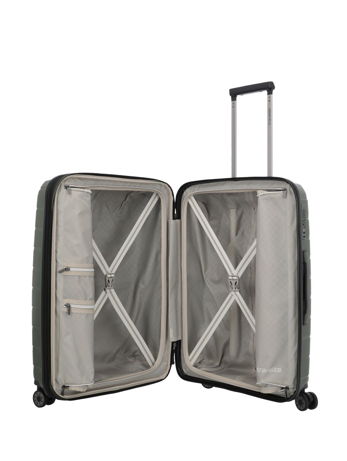 Travelite Koffer AIR BASE 4w Trolley M, Olive