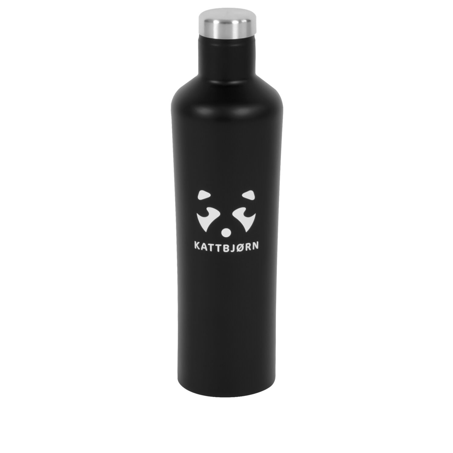 Kattbjoern Edelstahl-Trinkflasche schwarz