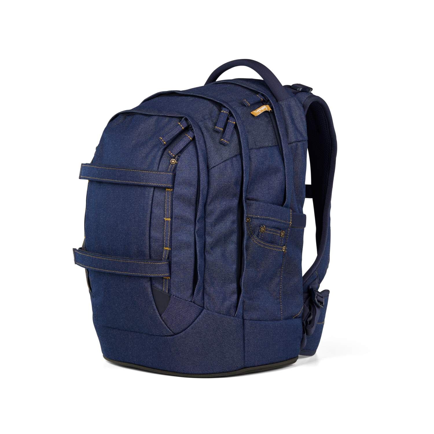 Satch pack Schulrucksack Set Denim Blue