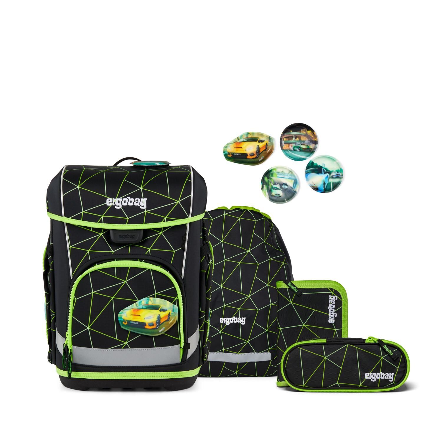 ergobag cubo light Schulranzen-Set CyBär Race