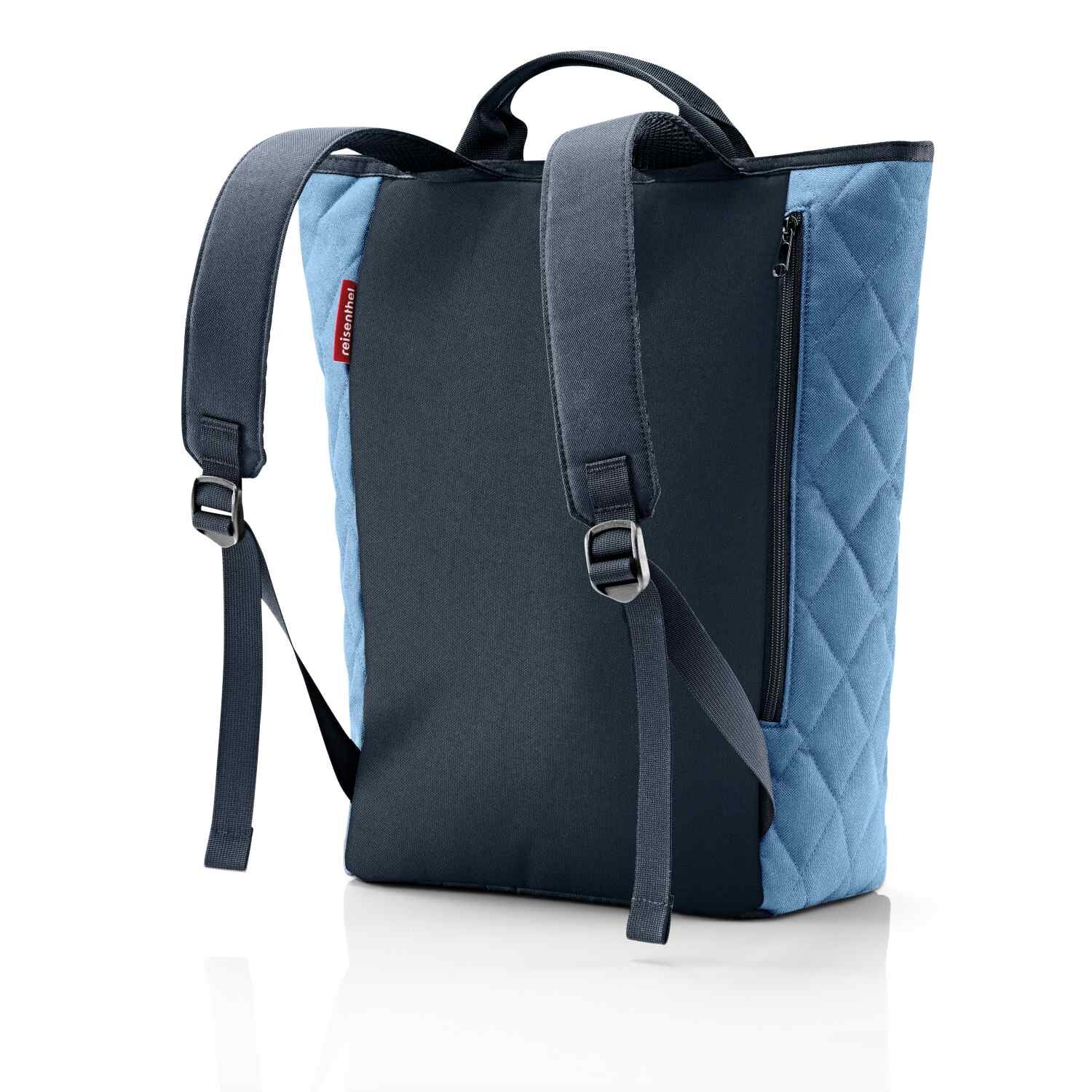 reisenthel shopper-backpack rhombus blue