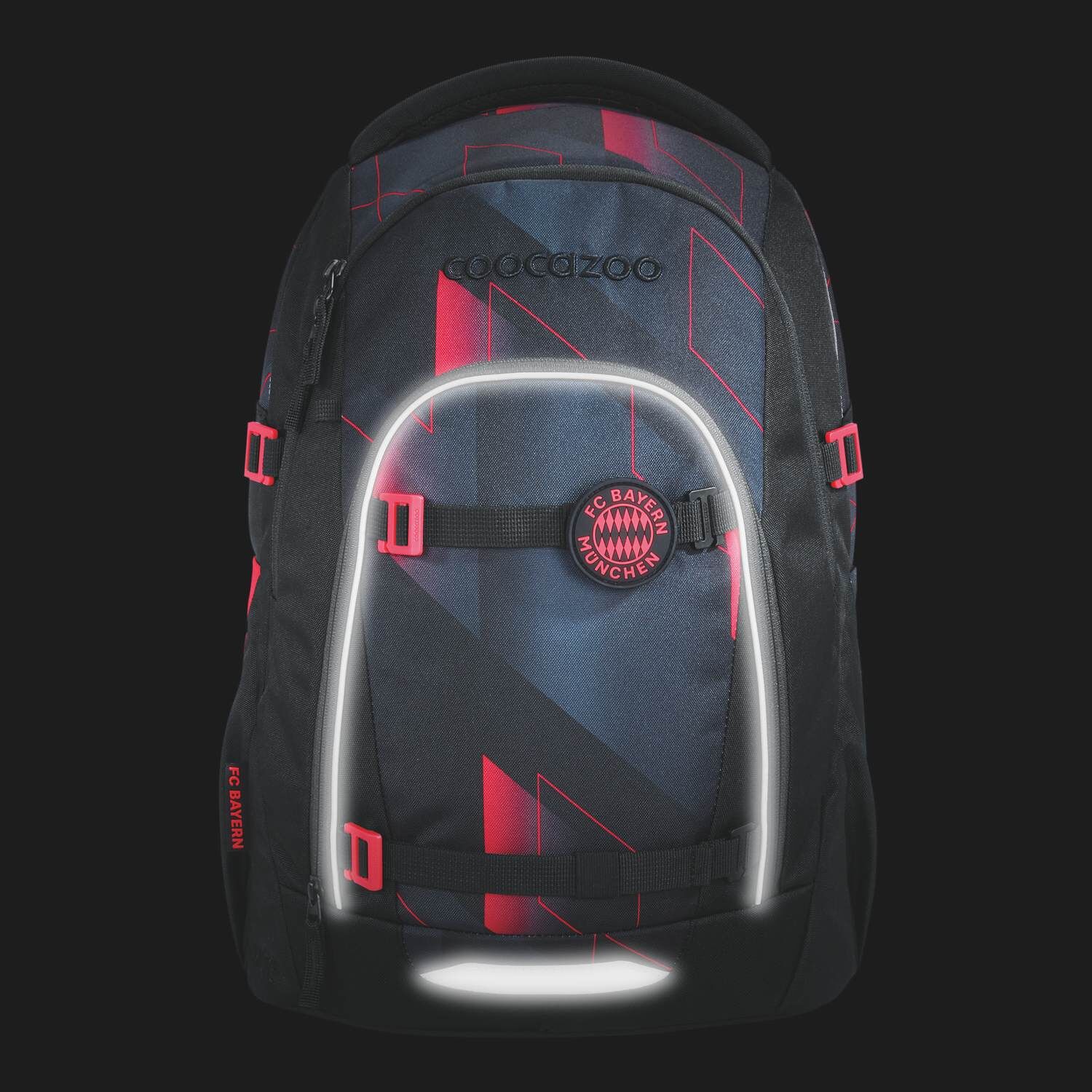 coocazoo Schulrucksack-Set MATE FC Bayern, Stern des Südens, 2-tlg.