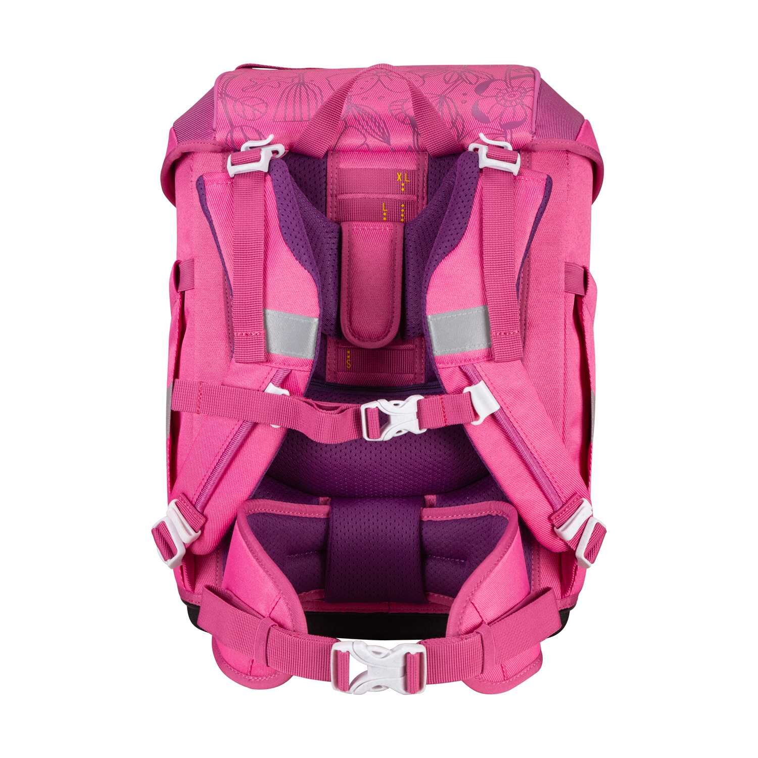 DerDieDas ErgoFlex Tiny ECO Schulranzenset 5 teilig Pink Planet