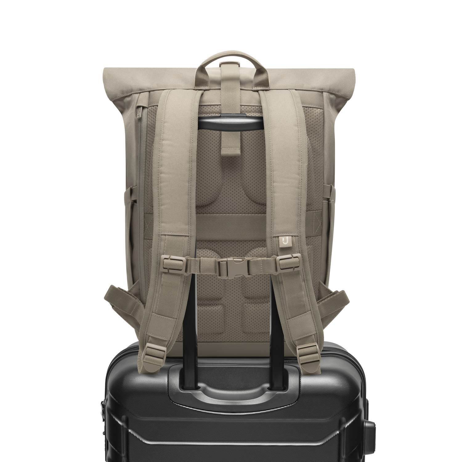 Johnny Urban Rolltop Rucksack Allen Medium Desert Grey
