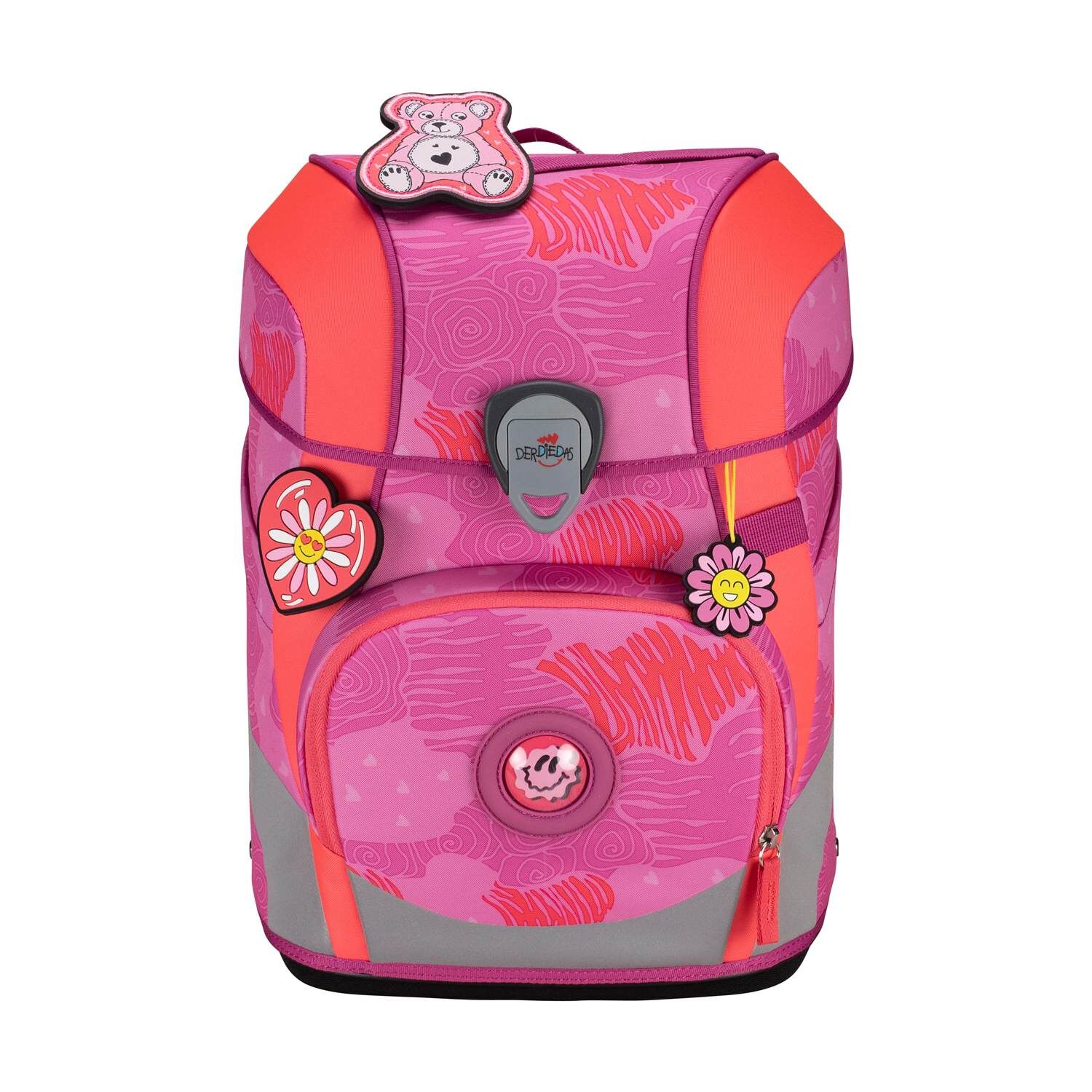 DerDieDas ErgoFlex Tiny Schulranzenset 5 teilig Roses