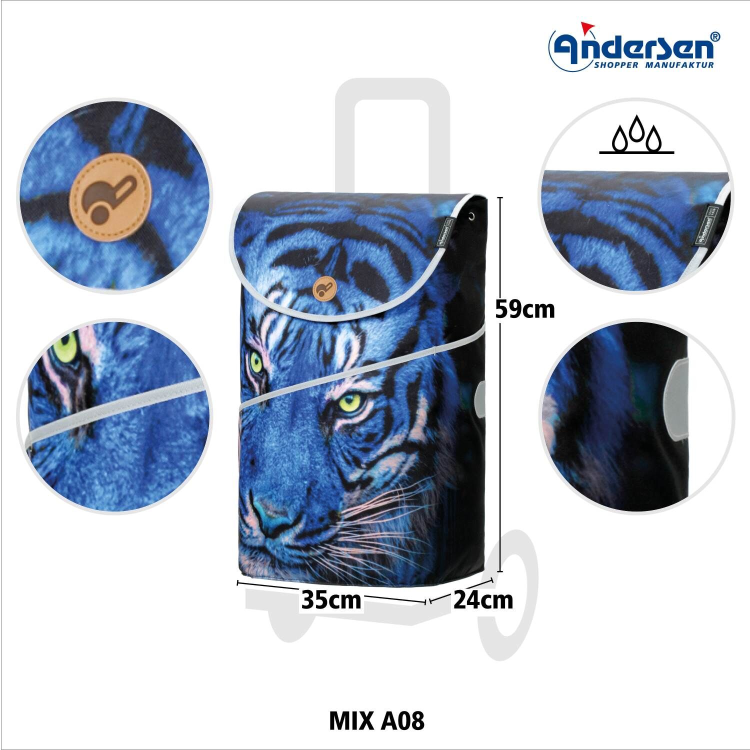 Andersen Einkaufstrolley Tasche MIX A08