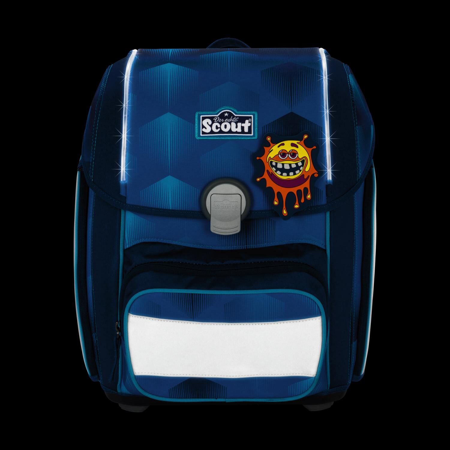 Scout Genius Exklusiv Safety Light Funny Freaks Schulranzen-Set 5-teilig