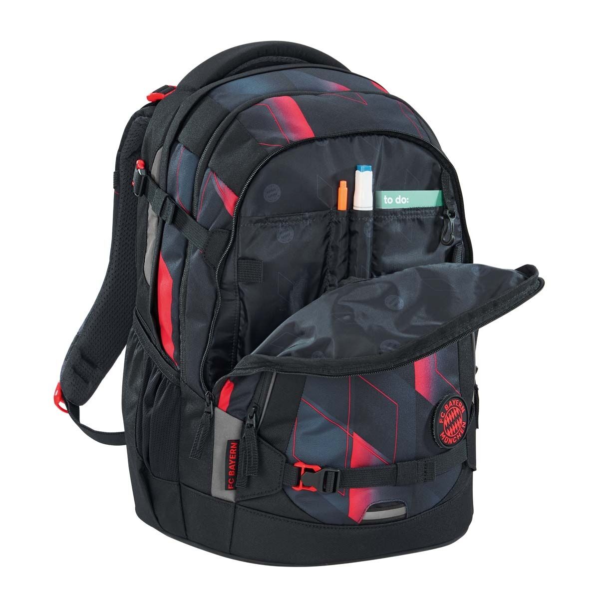 coocazoo Schulrucksack-Set MATE FC Bayern, Stern des Südens, 2-tlg.