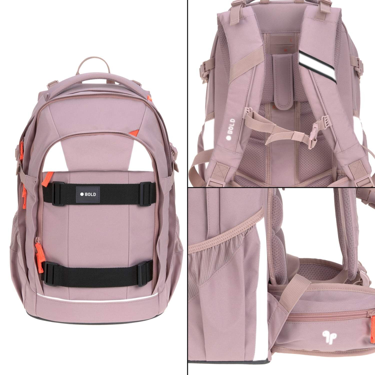 Lässig Schulrucksack BOLD Origin mauve