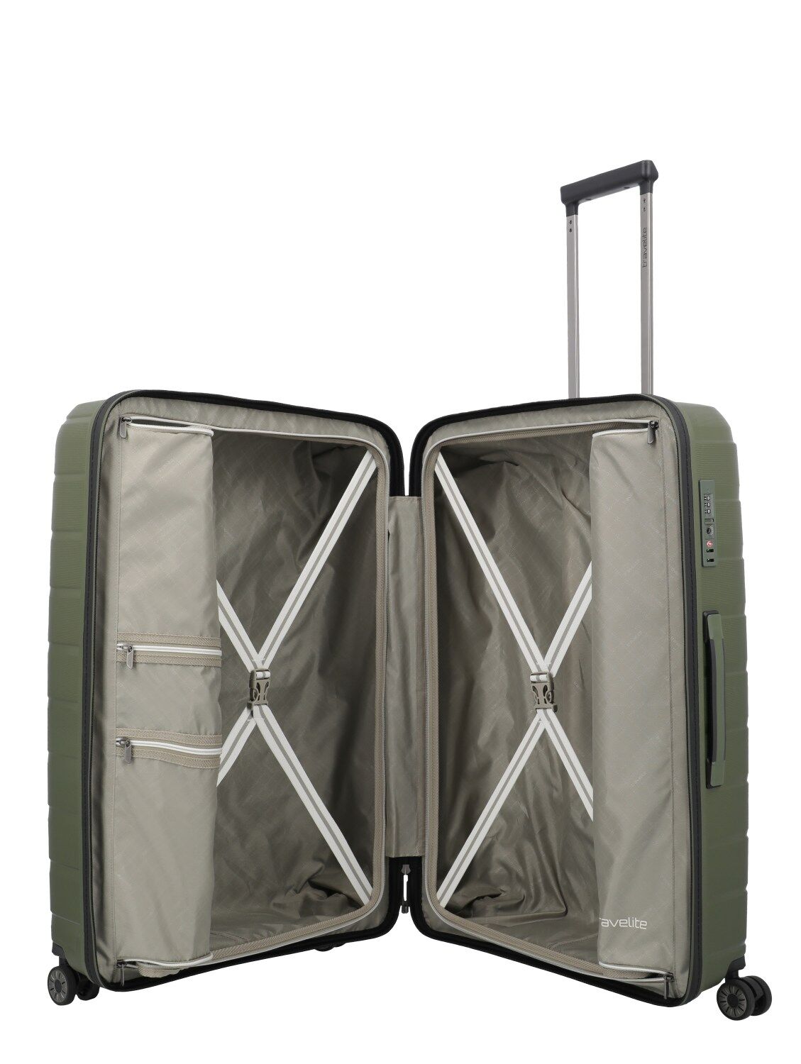 Travelite Koffer AIR BASE 4w Trolley L, Olive