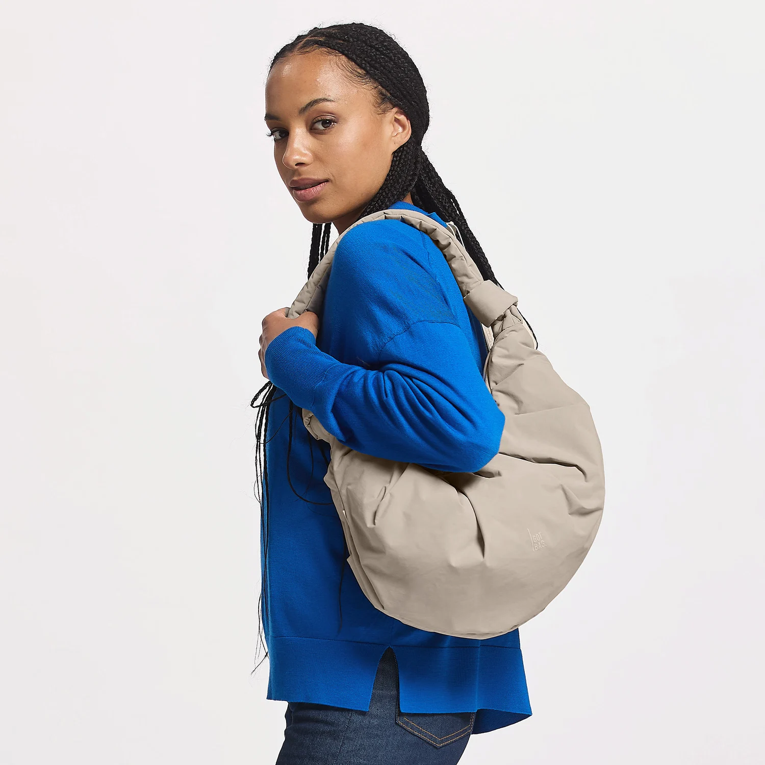 GOT BAG Umhängetasche PLEAT MOON BAG LARGE scallop