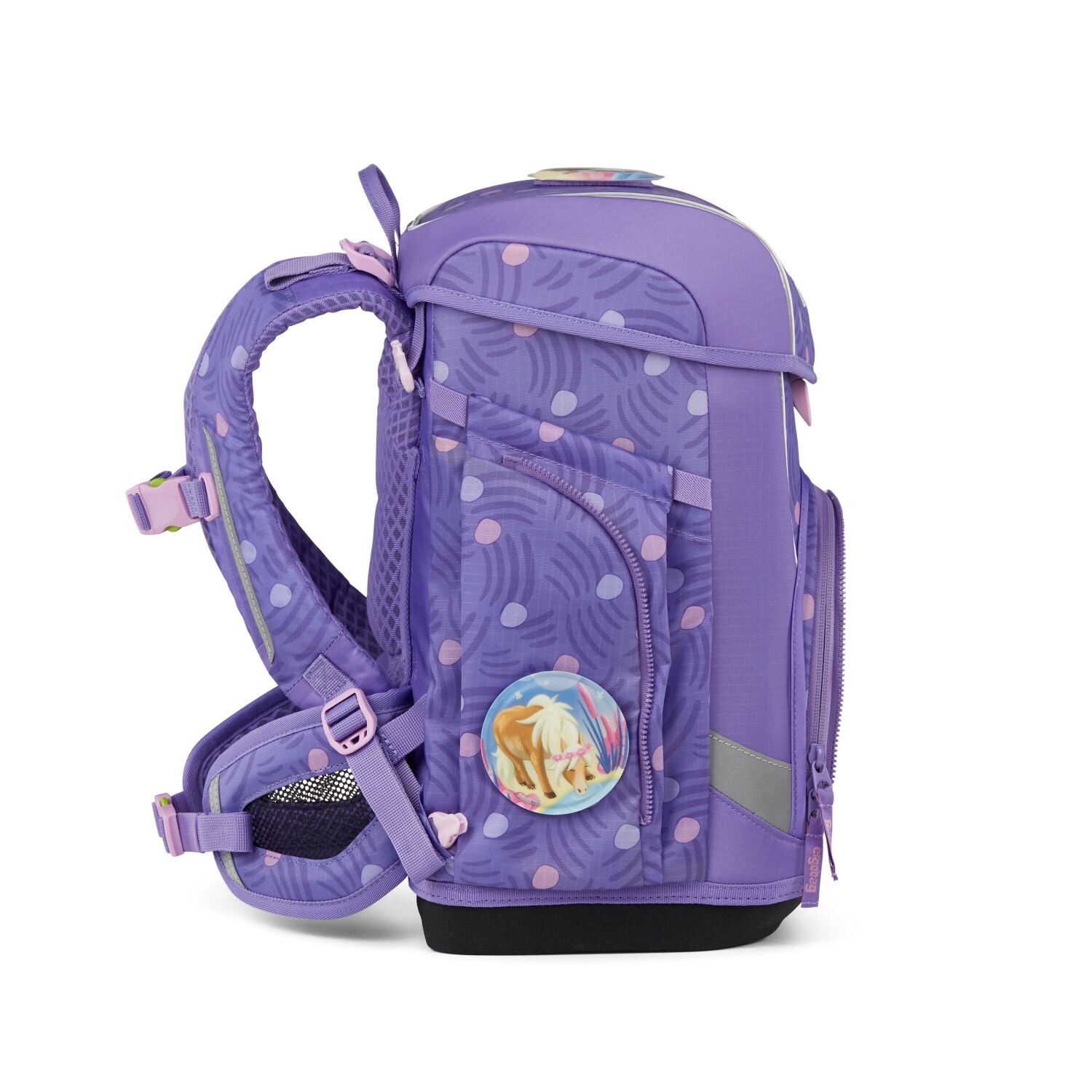 ergobag cubo light Schulranzen-Set PonyBäradies