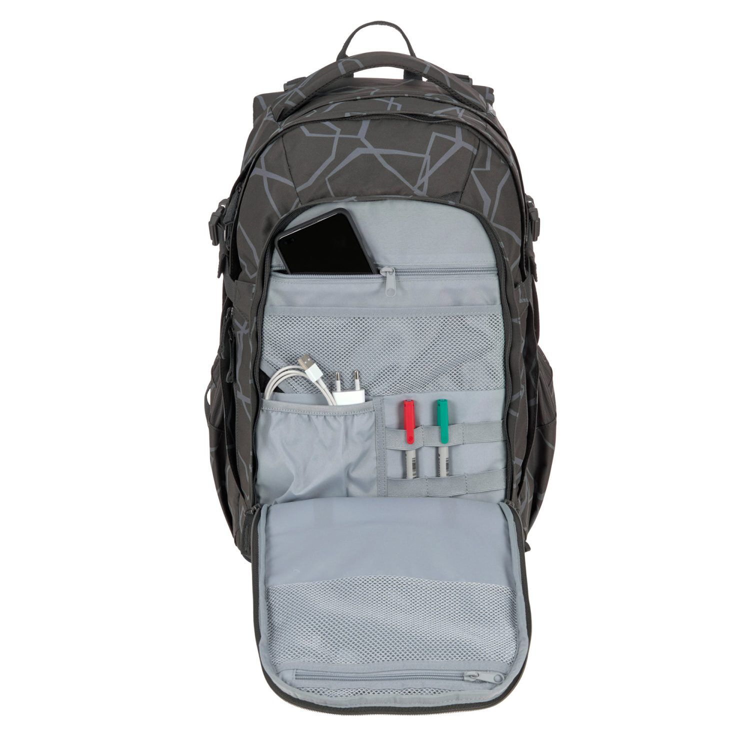 Lässig Schulrucksack BOLD Origin Edges grey