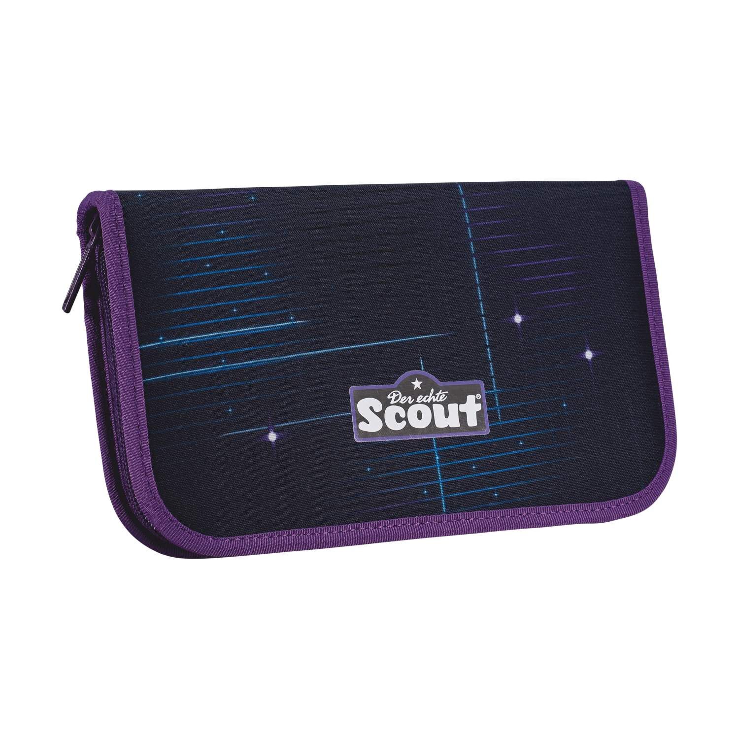 Scout Alpha Schulranzen-Set 4 teilig Exklusiv Safety Light Spooky Starlight