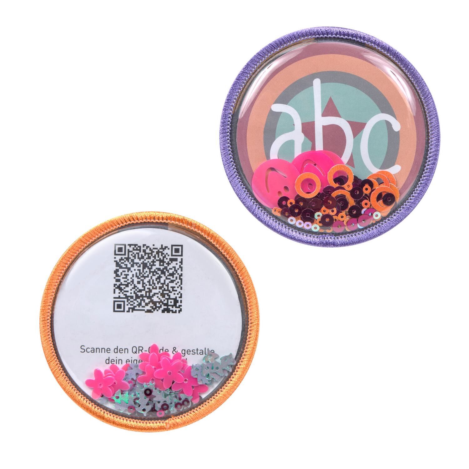 Lässig Patches 2er Set - DIY, Lavendel Rosa