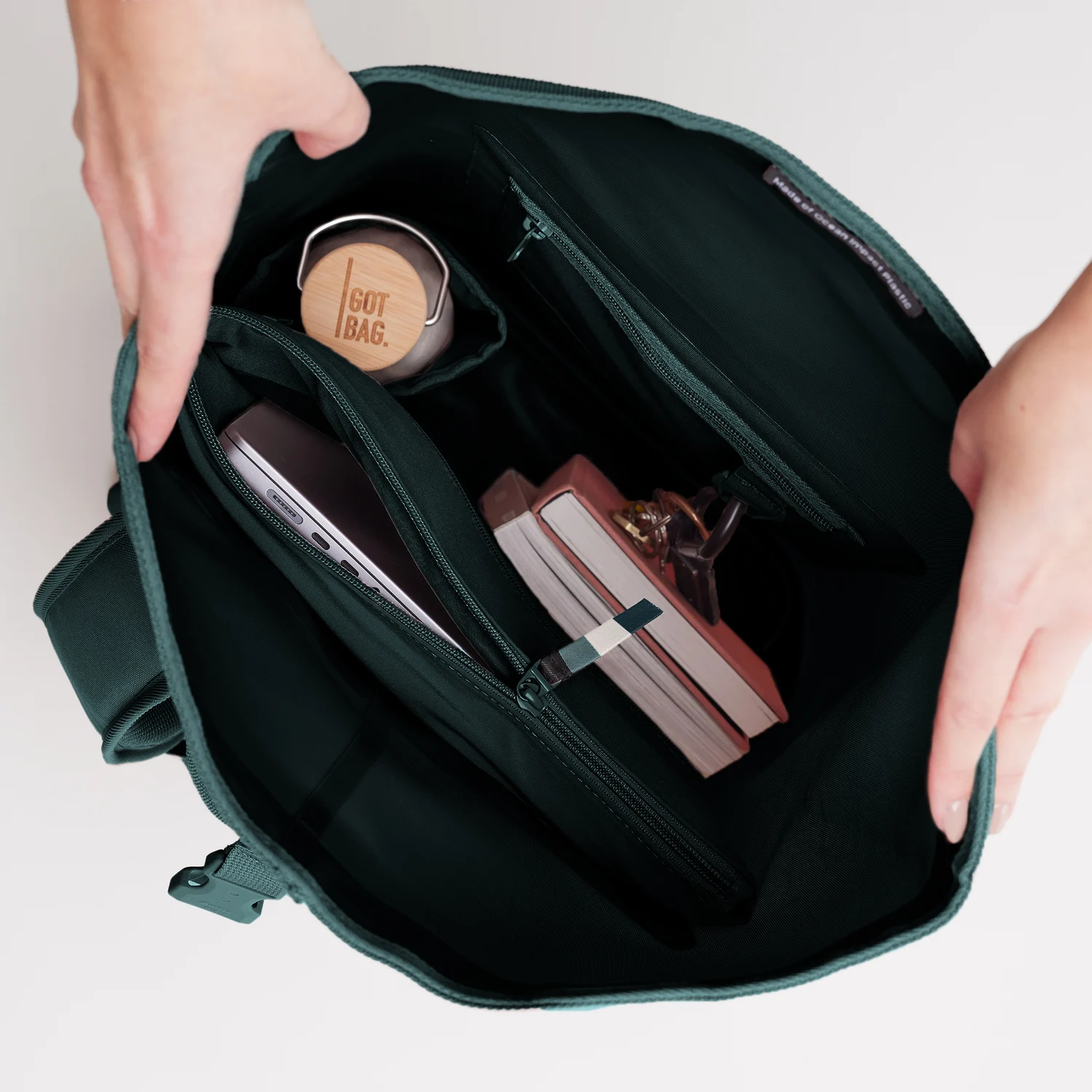 GOT BAG Rucksack ROLLTOP 2.0 MONOCHROME sea teal