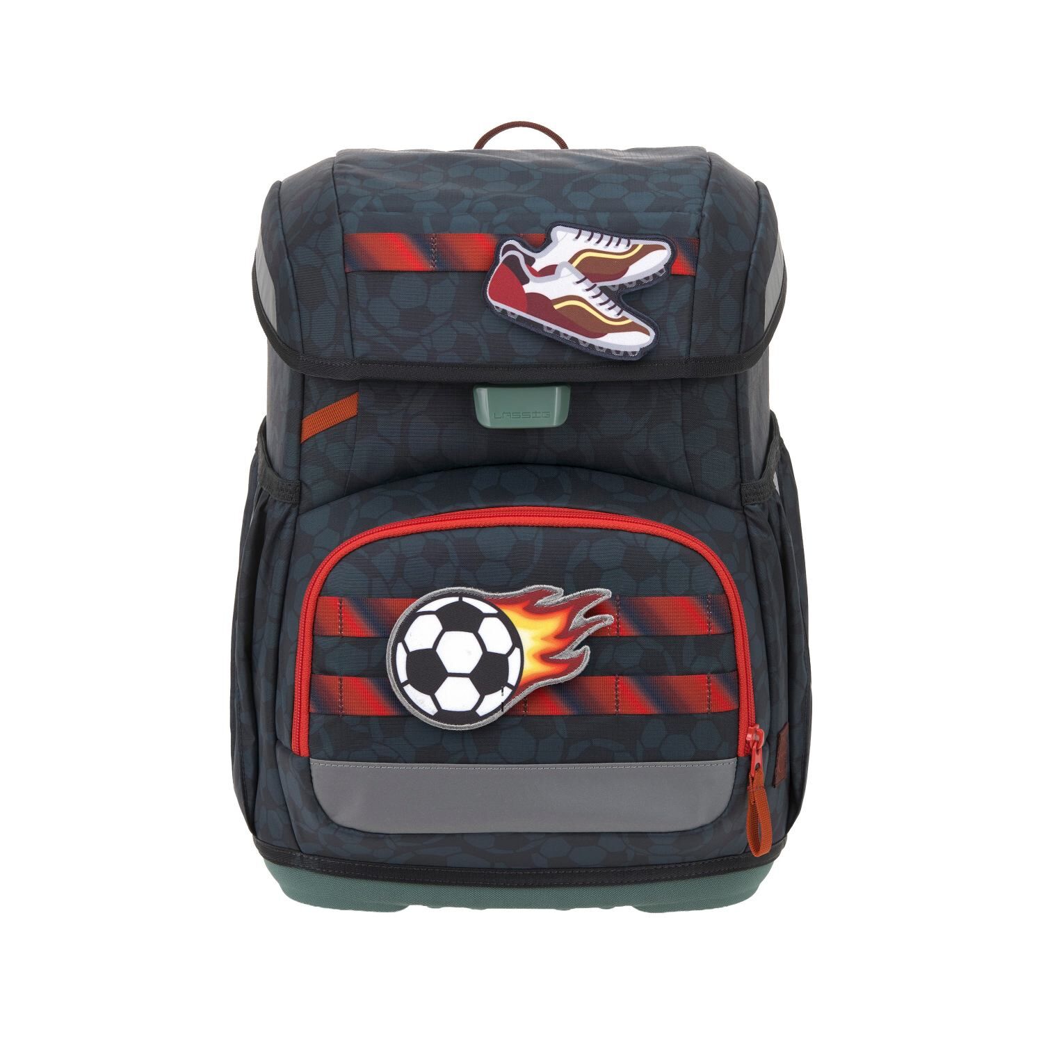 Lässig Schulranzen-Set Light, Unique Football deep blue