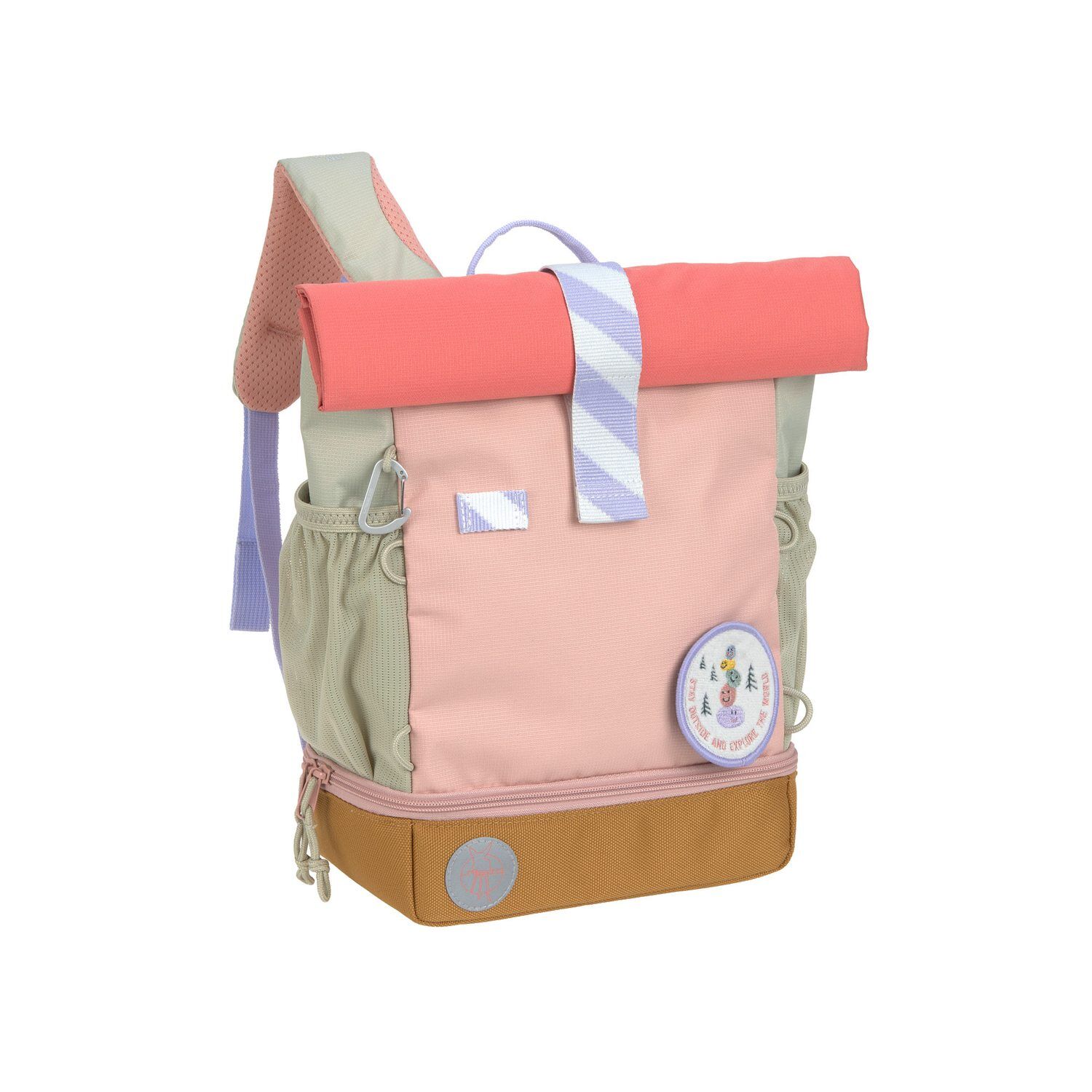 Lässig Kinderrucksack - Mini Rolltop Backpack Sunny Explorer, Rosa Pink