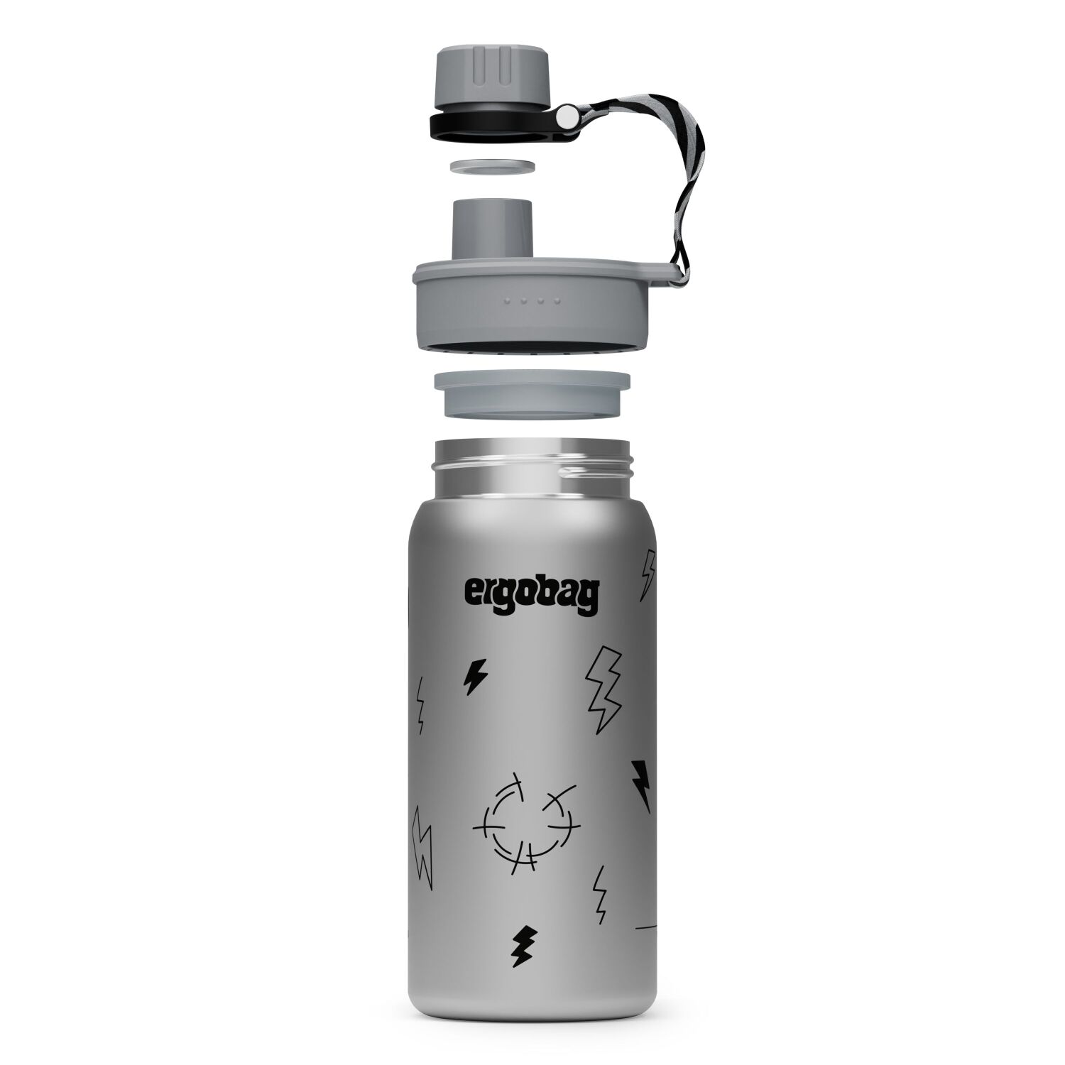 ergobag Edelstahl Trinkflasche Gewitter