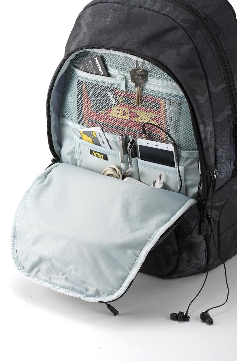 Nitro Rucksack STASH 29 FORGED CAMO schwarz