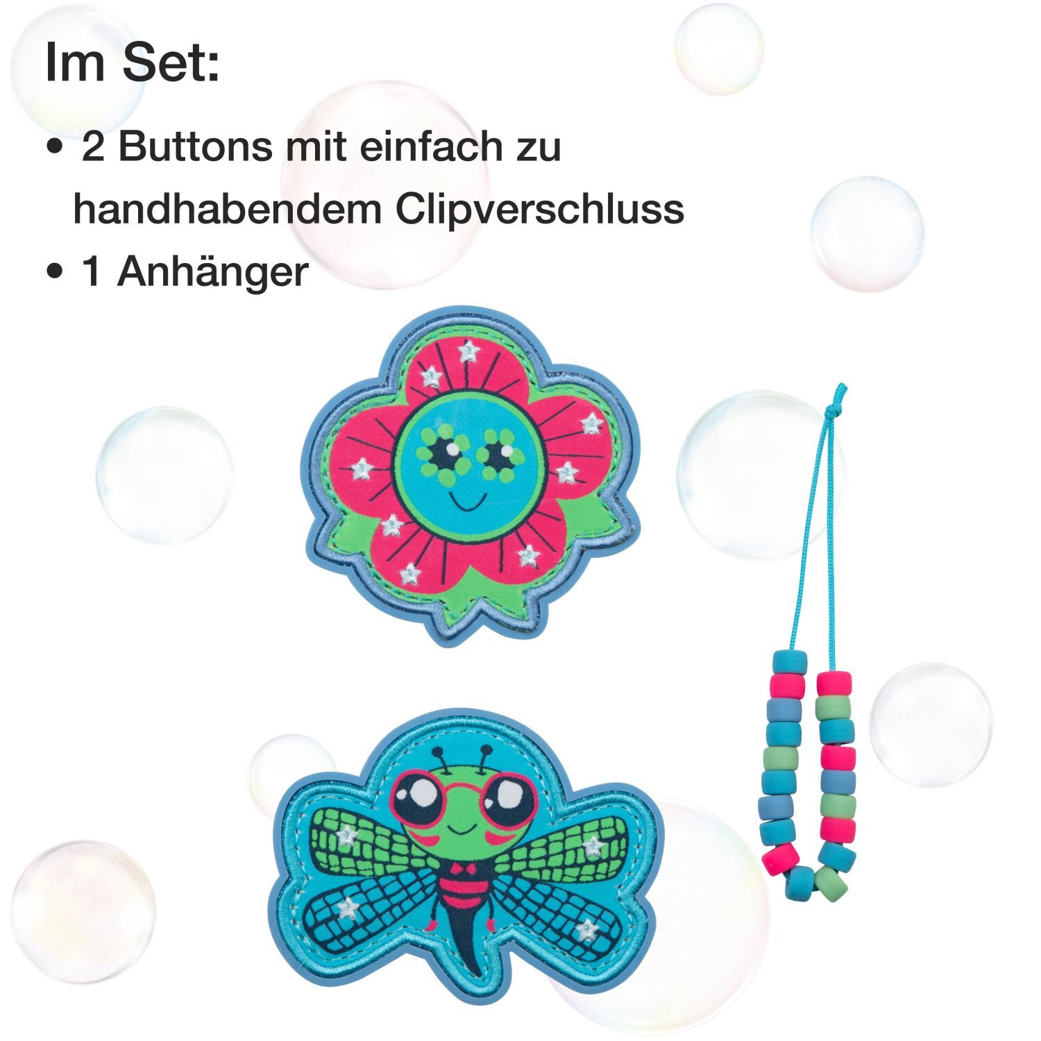 DerDieDas ErgoFlex Schulranzenset 5 teilig Happy Pixel