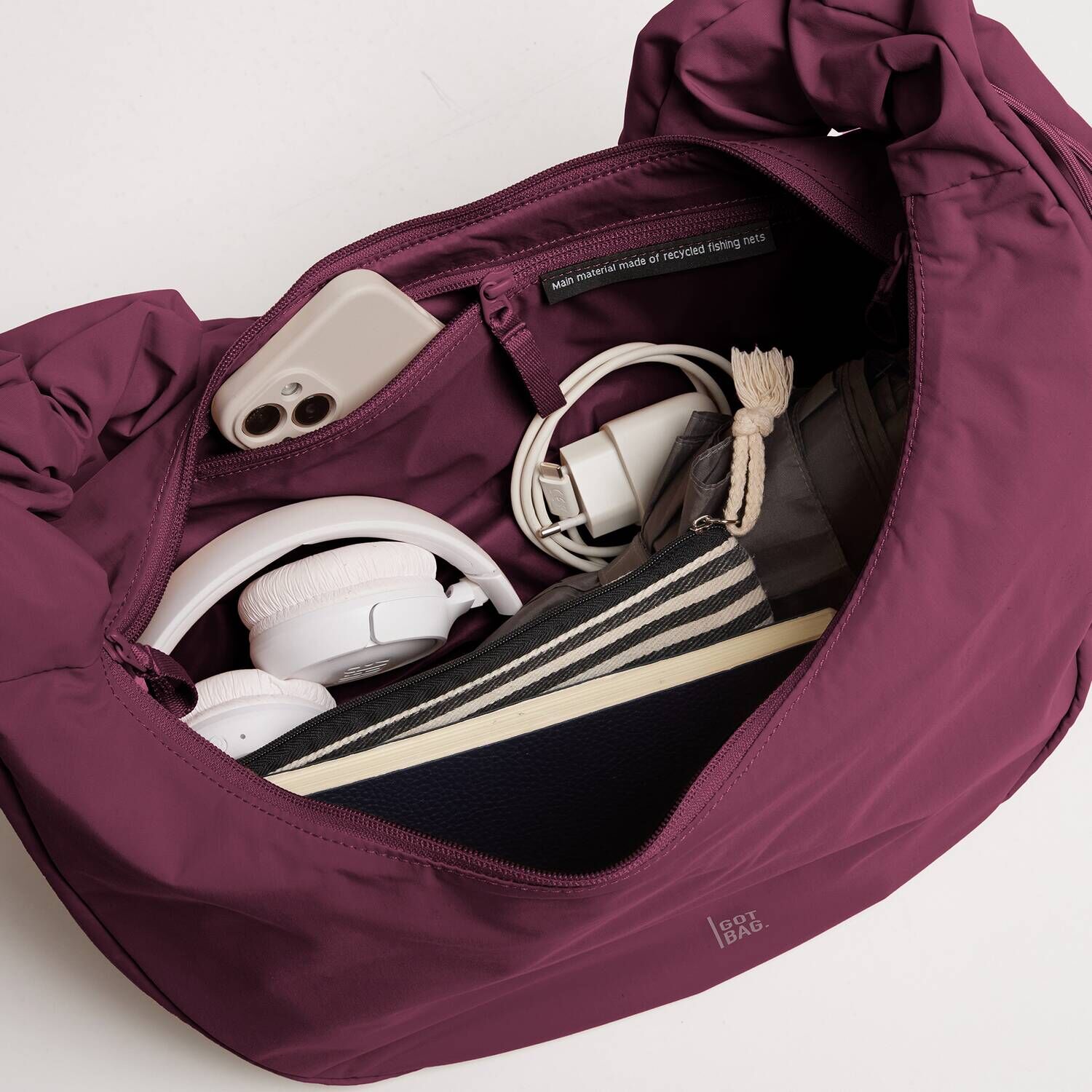 GOT BAG Umhängetasche MOON BAG RUFFLE MONOCHROME kraken