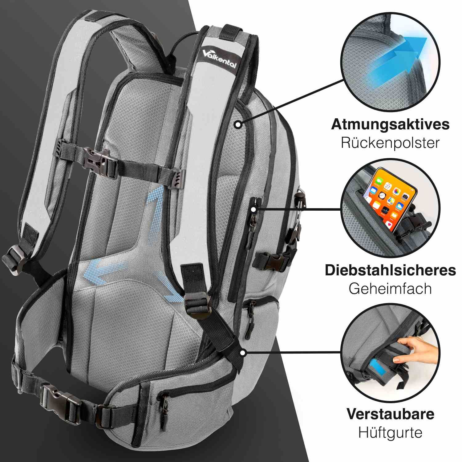 Valkental Explorer V22 Rucksack - Reflektierend