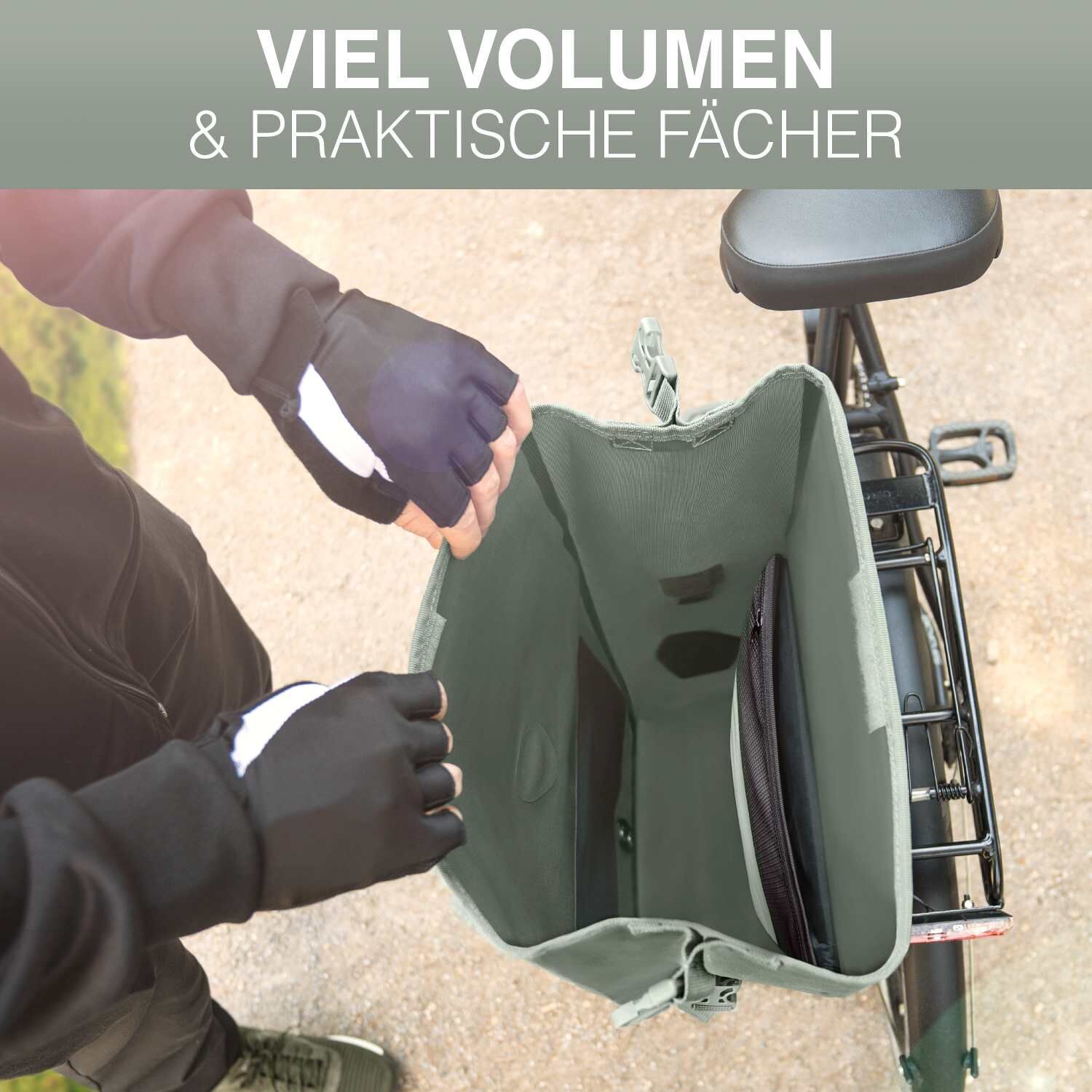 Valkental ValkOcean Fahrradtasche - Seegras (Grün)