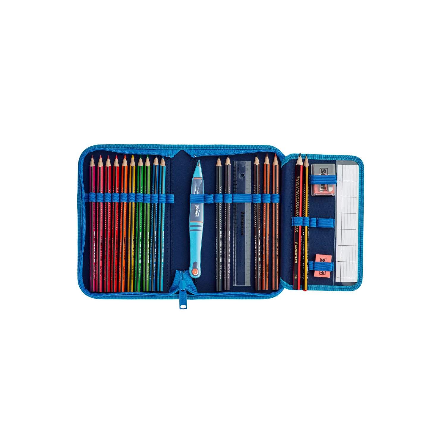 Scout Sunny II Schulranzen-Set 4tlg LED STERNENHIMMEL